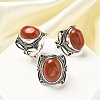 Natural Red Jasper Adjustable Rings RJEW-I108-02AS-06-1