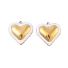 304 Stainless Steel Enamel Pendants STAS-P380-09G-03-1