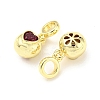 Brass with Cubic Zirconia Pendants FIND-Z023-20C-2