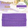 Polyester Braided Lace Trim OCOR-WH0074-92E-2