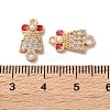 Brass Micro Pave Cubic Zirconia Pendants KK-D420-01G-04-3