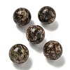 Natural Rhodonite Round Ball Figurines Statues for Home Office Desktop Decoration G-P532-02A-13-1
