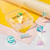 10Pcs 5 Style Transparent Acrylic Pendants KY-LS0001-07-5