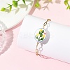 304 Stainless Steel Paperclip Chains Bracelets for Women BJEW-JB14191-2