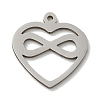 Non-Tarnish 201 Stainless Steel Pendants STAS-E206-06P-01-1