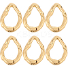 6Pcs Brass Spring Gate Clasps FIND-SC0020-67D-1