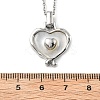 Heart 304 Stainless Steel Cat Eye Pendant Necklaces for Women LS-NJEW-D288-06P-3