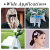 2Rolls Polyester Hot-fix Rhinestone Raw Edges Ribbon OCOR-TA0003-95H-9