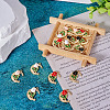 16Pcs 4 Colors Alloy Enamel Pendants ENAM-TA0002-29-5