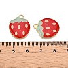 Light Gold Plated Alloy Enamel Pendants PALLOY-N176-26A-RS-3