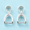 925 Sterling Silver Ice Pick Pinch Bails STER-Z001-121S-02-3