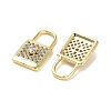 Brass Micro Pave Cubic Zirconia Pendants KK-K355-11G-2