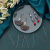 100Pcs 2 Colors Brass Eye Pins KK-BBC0020-58-5
