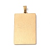 201 Stainless Steel Pendant STAS-B033-01G-10-2