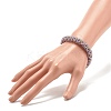 Glass Seed Beaded Bracelet with Brass Magnetic Clasp BJEW-JB07802-05-3