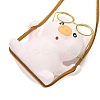 Cute Gesso Swinging Pig Pendant Decorations HJEW-A008-01A-2