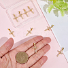 10Pcs Brass Micro Pave Cubic Zirconia Pendants KK-BBC0019-82-3