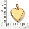 304 Stainless Steel Locket Pendants STAS-H255-02G-04-3