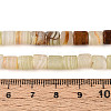 Natural Green Banded Calcite(Afghan Jade) Beads Strands G-T141-94A-5