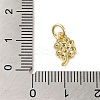 Brass Micro Pave Clear Cubic Zirconia Pendants KK-R162-006B-G-3