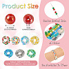 7 Strands 7 Colors Electroplate Glass Beads Strands GLAA-TA0001-72-5