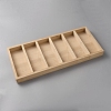 6 Grids Wood Glasses Organizer Display Trays AJEW-WH0696-097A-1