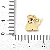 Brass Pave Cubic Zirconia with Enamel Pendants KK-U062-37G-01-3