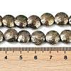 Electroplated Natural Lava Rock Beads Strands G-K388-01I-4