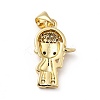 Brass Micro Pave Cubic Zirconia Pendants KK-H433-13A-G-2
