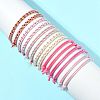 14Pcs 7 Colors Cotton Cord Bracelet Set for Men Women BJEW-FS00025-01-7