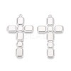 304 Stainless Steel Religion Cross Big Pendants STAS-T067-41P-1