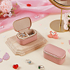 Portable Travel Rectangle PU Leather Jewelry Set Storage Zipper Boxes LBOX-WH0007-001A-4