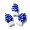 Handmade Lampwork Pendants LAMP-A007-01G-02-02-1