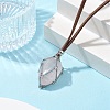 Crystal Holder Cage Necklace NJEW-JN04587-02-1
