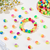 150Pcs Resin Hair Coil Cuffs OHAR-SP0001-19-4