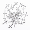 Non-Tarnish 201 Stainless Steel Tiny Cross Charms X-STAS-L197-36P-1