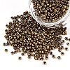 12/0 Metallic Colours Round Glass Seed Beads X-SEED-A009-2mm-601-3