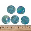 AB Color Plated Capiz Shell Pendants SSHEL-T008-01A-4