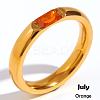 304 Stainless Steel Pave Cubic Zirconia Finger Rings FS-WG61B2A-19-1