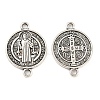 Tibetan Style Alloy Connector Charms X-TIBE-P001-29AS-1