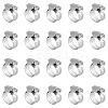 20Pcs 201 Stainless Steel with Iron Adjustable Worm Gear Hose Clamps STAS-UN0060-93A-1
