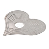 Heart 201 Stainless Steel Connector Charms/Links STAS-D386-03P-2