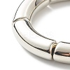 Chunky CCB Plastic Curved Tube Beads Stretch Bracelet for Men Women BJEW-JB06992-02-4