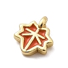 Brass Enamel Charms KK-P338-30G-04-2