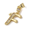 Brass Micro Pave Cubic Zirconia Pendants KK-M319-02G-F-2