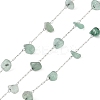 Handmade Natural Green Aventurine Chip Beads Chain CHS-H028-06A-07-1