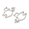 Alloy Open Back Bezel Pendants X-FIND-L025-02P-2