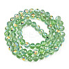 Transparent Electroplate Glass Beads Strands EGLA-N012-001-B13-2
