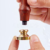 Wax Seal Brass Stamp Head AJEW-WH0209-508-4