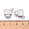 Anti-Tarnish 304 Stainless Steel Pendants STAS-Q334-14P-3